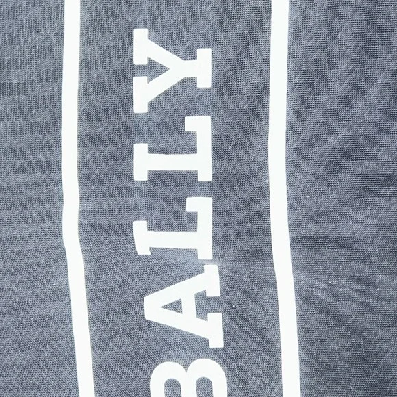 Bally 1851 Hoodie Mens Large Navy Pullover Logo Stripe Quite Luxury Sweatshirt - Picture 5 of 10
